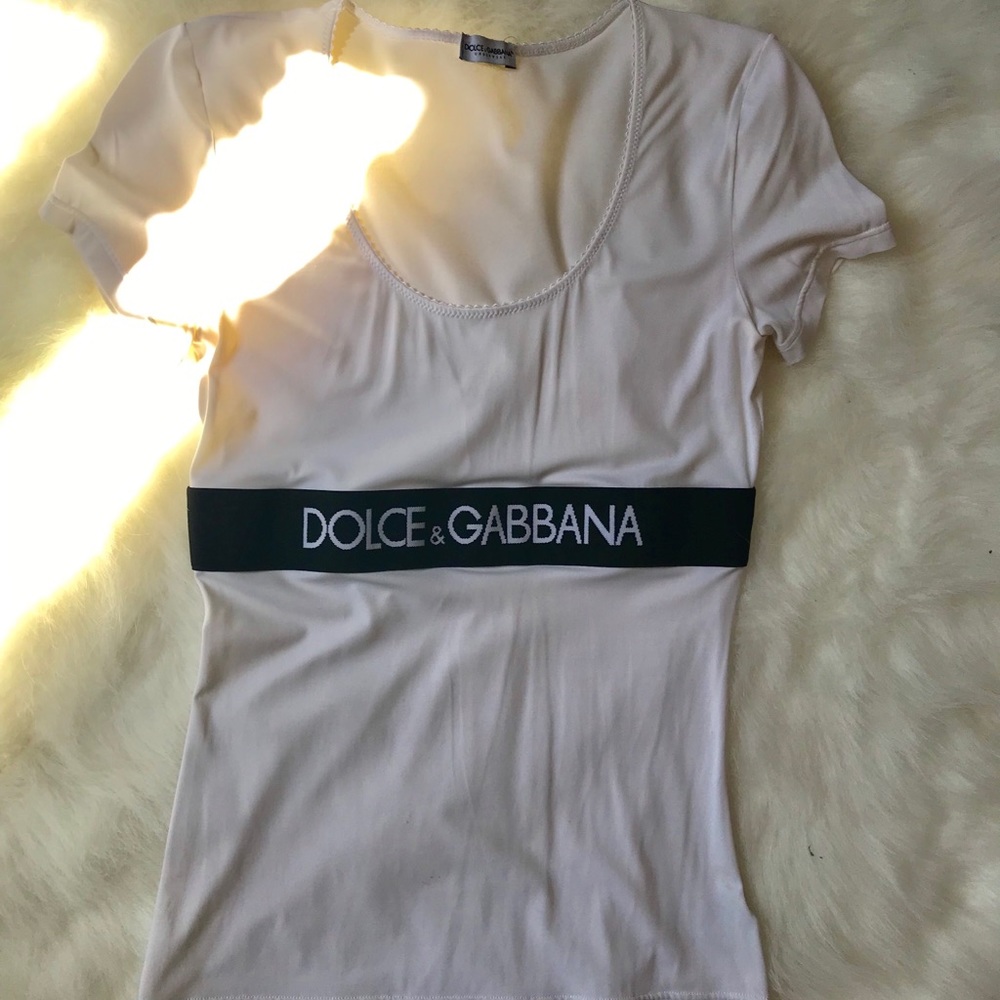 Y2K Dolce & Gabbana Black & White “Underwear” T Shirt